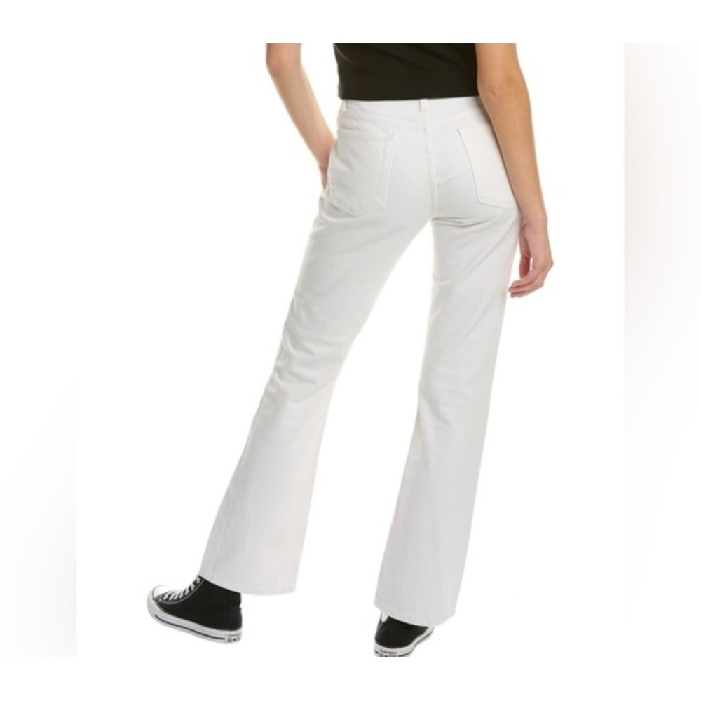 FRAME The Low Boot Jeans White Low Rise Bootcut Denim Womens - Picture 2 of 14